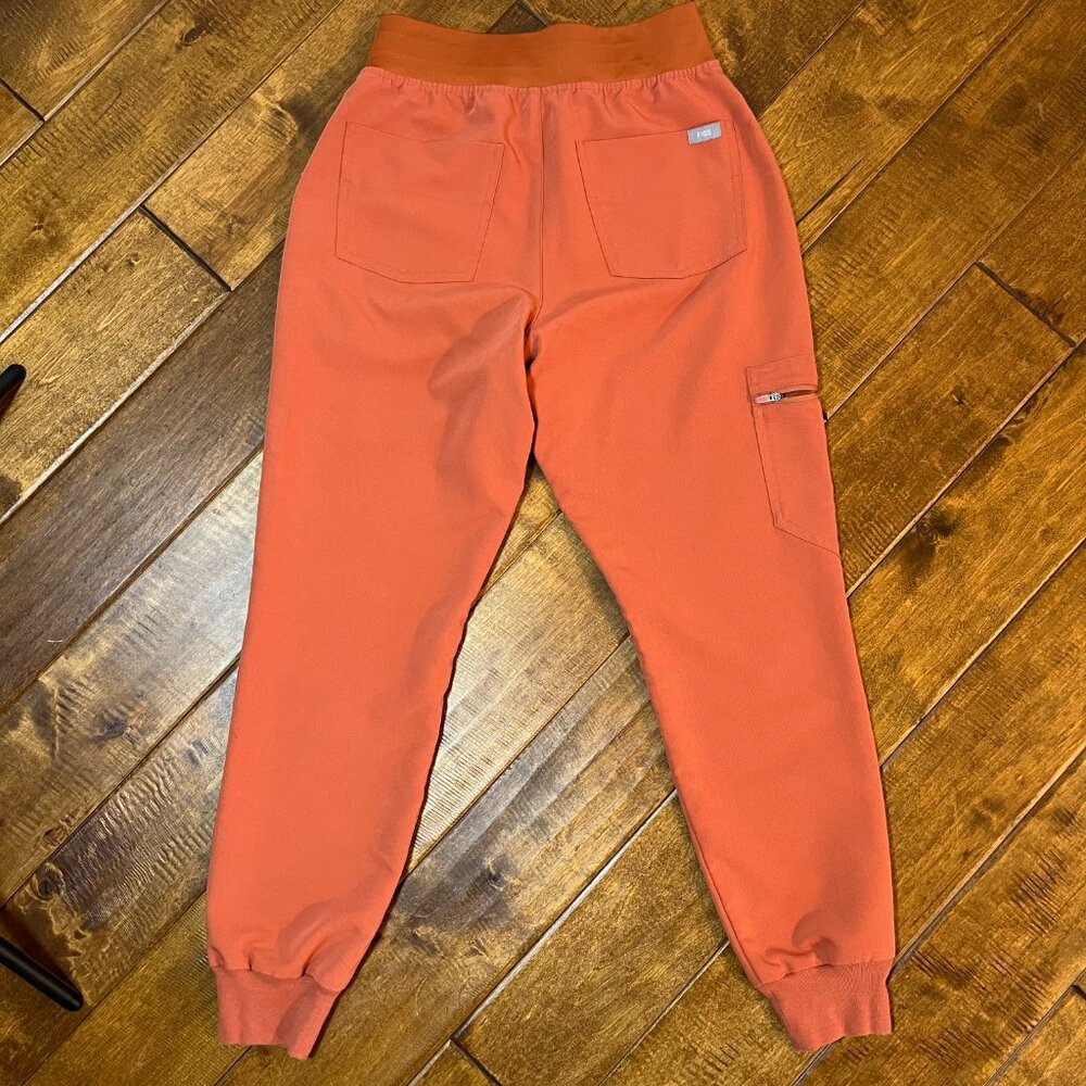 Figs High Waist Zamora Jogger Scrub Pants Nurse Doctor 3186 Terracotta X-Small - Picture 6 of 10